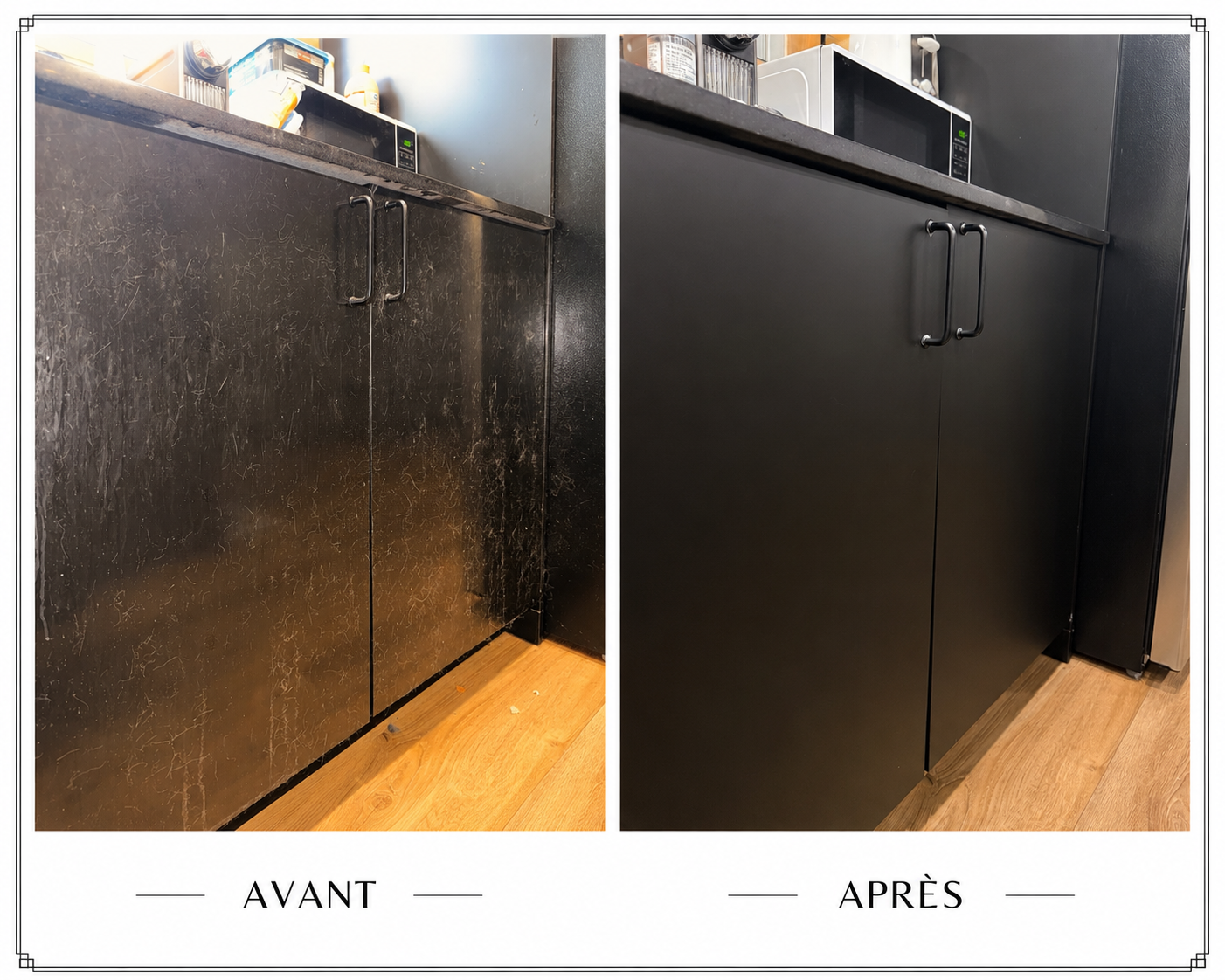 Avant et après ménage K&D — exemple 1