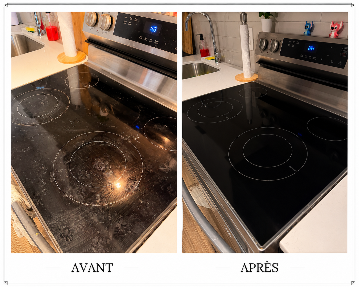Avant et après ménage K&D — exemple 5