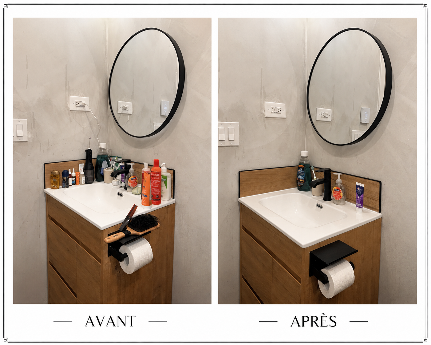 Avant et après ménage K&D — exemple 6