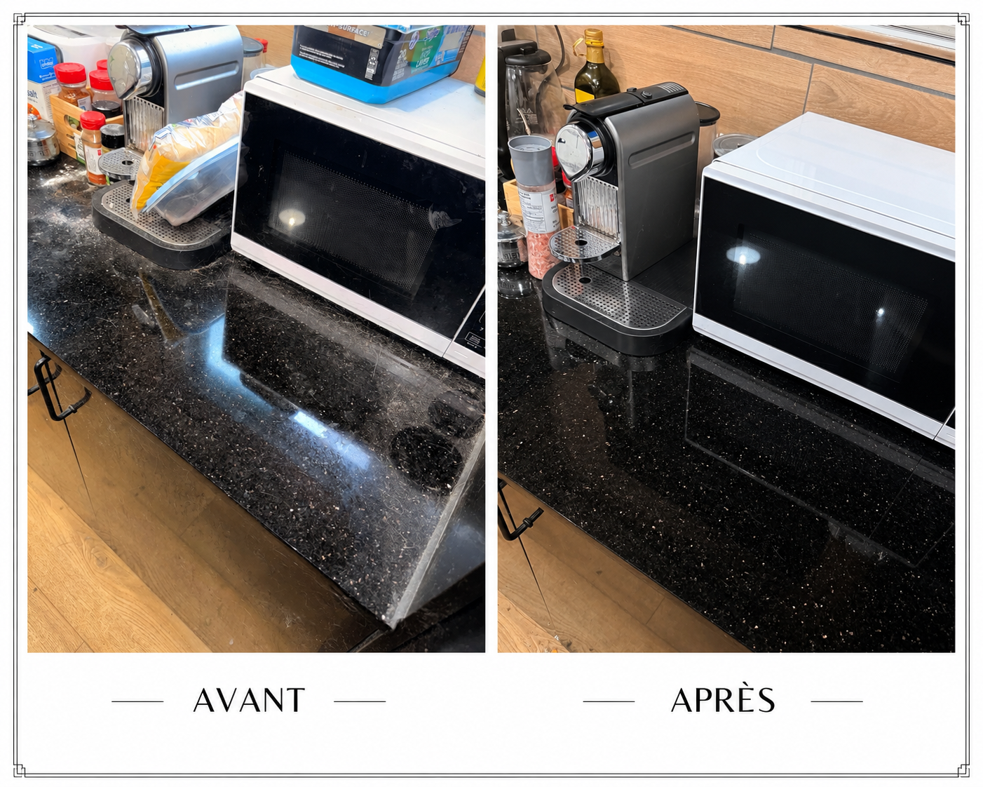 Avant et après ménage K&D — exemple 8